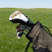 Personalisierte Monogramm-Initialen Giraffe Golf Headcover (In SItu)