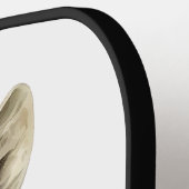 Personalisierte Monogramm-Initialen Giraffe Pickleball Schläger (Linke Seite)