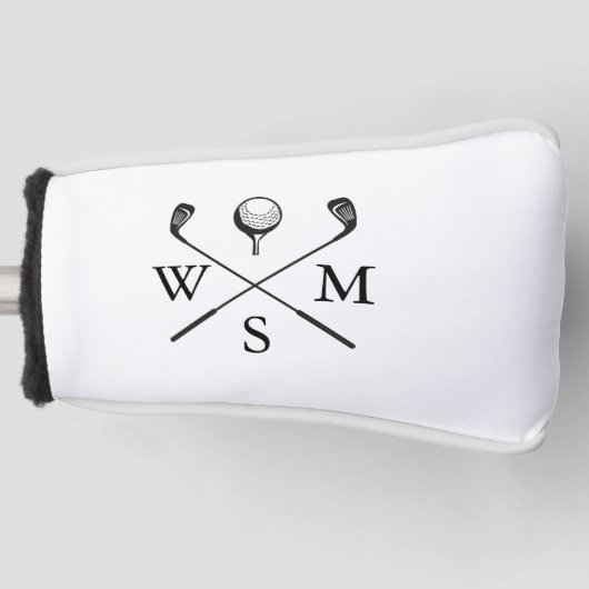 Personalisierte Monogramm-Initialen Golf Headcover (Vorderseite)