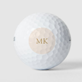 Personalisierte Monogramm-Initialen Modernes Blush Golfball