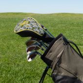 Personalisierte Monogramm-Initialen Name Gänseblüm Golf Headcover (In SItu)