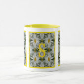 Personalisierte Monogramm-Initialen Name Gänseblüm Tasse (Zentrum)
