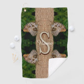 Personalisierte Monogramm-Initialen-Name Schmetter Golfhandtuch (Insitu)