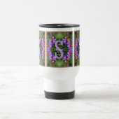 Personalisierte Monogramm-Initialen-Name Schmetter Reisebecher (Mittel)