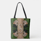 Personalisierte Monogramm-Initialen-Name Schmetter Tasche (Rückseite)