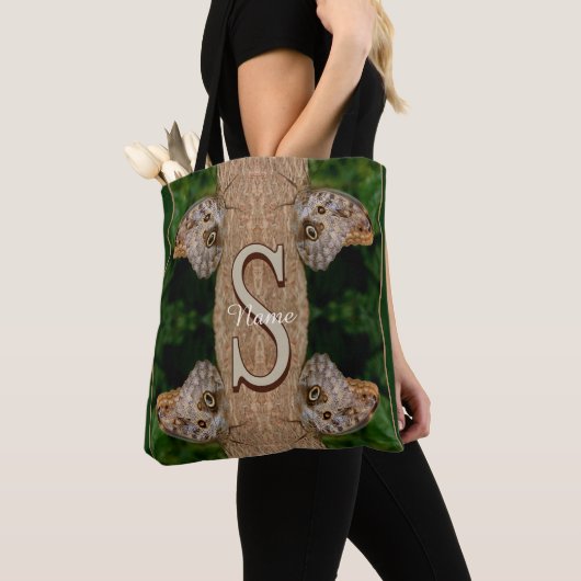 Personalisierte Monogramm-Initialen-Name Schmetter Tasche (Von Nahem)