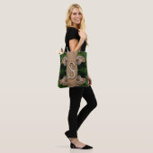 Personalisierte Monogramm-Initialen-Name Schmetter Tasche (Am Model)