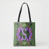 Personalisierte Monogramm-Initialen-Name Schmetter Tasche (Vorderseite)
