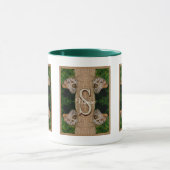Personalisierte Monogramm-Initialen-Name Schmetter Tasse (Zentrum)