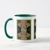 Personalisierte Monogramm-Initialen-Name Schmetter Tasse (Links)