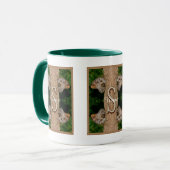 Personalisierte Monogramm-Initialen-Name Schmetter Tasse (Vorderseite Links)