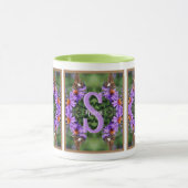 Personalisierte Monogramm-Initialen-Name Schmetter Tasse (Zentrum)