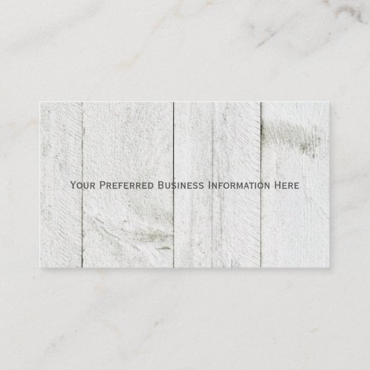 Personalisierte Monogramm-Initialen rustikal Visitenkarte (Rückseite)