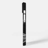 Personalisierte Monogramm Initialname Schwarze Gef Case-Mate iPhone Hülle (Rückseite / Links)