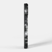 Personalisierte Monogramm Initialname Schwarze Gef iPhone Hülle (Rechte Seite)