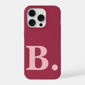 Personalisierte Monogramm-iPhone-Hülle als Geschen iPhone Hülle (Rückseite)