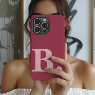 Personalisierte Monogramm-iPhone-Hülle als Geschen iPhone 15 Pro Hülle
