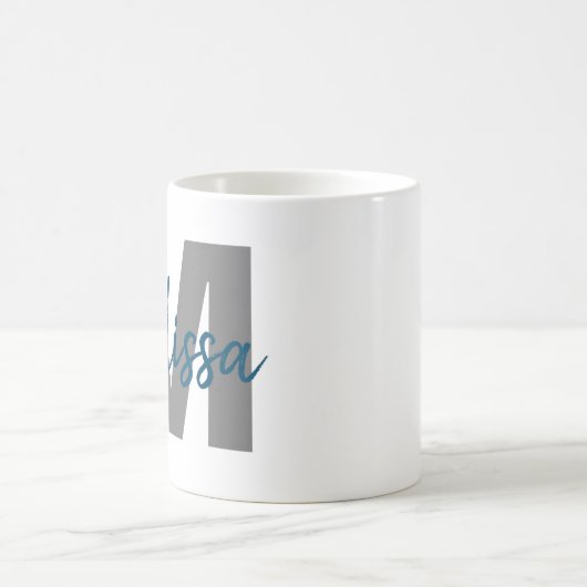 Personalisierte Monogramm Kaffeetasse (Mittel)