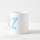 Personalisierte Monogramm Kaffeetasse (Vorderseite Links)
