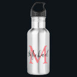 Personalisierte Monogramm Kinder zurück in die Sch Edelstahlflasche<br><div class="desc">Schicken Sie Ihre Kinder stilvoll zurück in die Schule mit diesen stilvollen monogramm-Flaschen. Ideal für Ausflüge zum Park,  zum Strand,  zum Sport und zu Picknicks. Die Flasche enthält Ihre Kinder Initial und Name,  alle Schriftart Stile,  Textgröße und -farbe können durch Anklicken des Links nach der Personalisierung angepasst werden.</div>