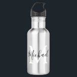 Personalisierte Monogramm-Kinder zurück in die Sch Edelstahlflasche<br><div class="desc">Schicken Sie Ihre Kinder stilvoll zurück in die Schule mit diesen stilvollen monogramm-Flaschen. Ideal für Ausflüge zum Park,  zum Strand,  zum Sport und zu Picknicks. Die Flasche enthält Ihre Kinder Initial und Name,  alle Schriftart Stile,  Textgröße und -farbe können durch Anklicken des Links nach der Personalisierung angepasst werden.</div>