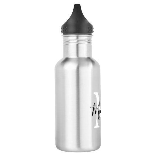 Personalisierte Monogramm-Kinder zurück in die Sch Edelstahlflasche (Links)