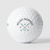 Personalisierte Monogramm-Klassik-Golfbälle Golfball (Vorderseite)