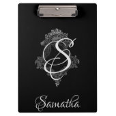 Personalisierte Monogramm Klemmbrett (Vorderseite)