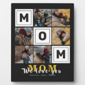 Personalisierte Monogramm-Liebe Mama Fotos Fotoplatte (Vorderseite)