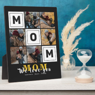 Personalisierte Monogramm-Liebe Mama Fotos Fotoplatte