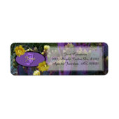 Personalisierte Monogramm Lila Kaktus Gelbe Blumen (Vorne)