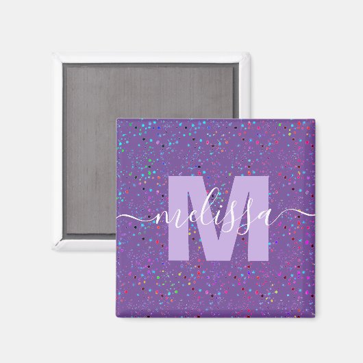 Personalisierte Monogramm Magnet (Vorderseite/Rückseite)