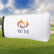 Personalisierte Monogramm, moderne Fox- und Ball-F