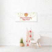 Personalisierte Monogramm Name Confetti Babydusche Banner (Insitu)