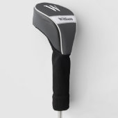 Personalisierte Monogramm-Name-Golf-Schlagkopfabde Golf Headcover (angewinkelt)