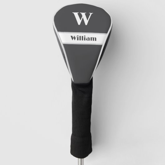 Personalisierte Monogramm-Name-Golf-Schlagkopfabde Golf Headcover (Vorderseite)