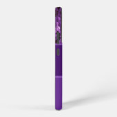 Personalisierte Monogramm Name Lila Sequenzen Stre Samsung Galaxy Hülle (Rechte Seite)