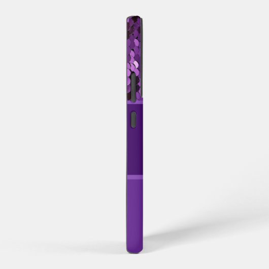 Personalisierte Monogramm Name Lila Sequenzen Stre Samsung Galaxy Hülle (Rechte Seite)