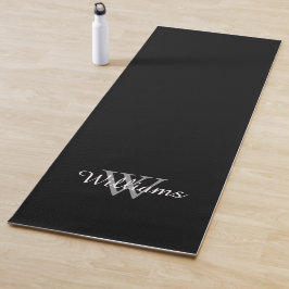 Personalisierte Monogramm-Name und -Initiale Yogamatte