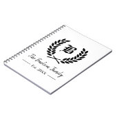 Personalisierte Monogramm Notizblock (Linke Seite)