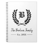 Personalisierte Monogramm Notizblock (Vorderseite)