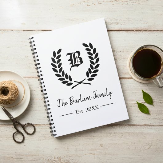 Personalisierte Monogramm Notizblock