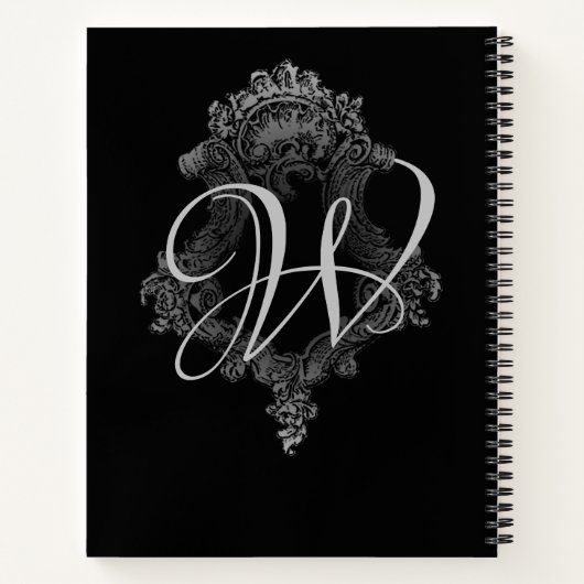 Personalisierte Monogramm Notizblock (Rückseite)