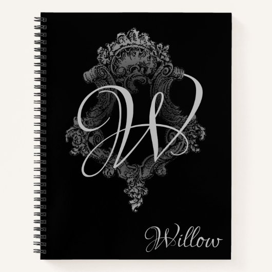 Personalisierte Monogramm Notizblock (Vorderseite)