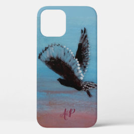 Personalisierte Monogramm-Owl-Kunst Case-Mate iPhone Hülle