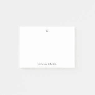 Personalisierte Monogramm Post-it Klebezettel