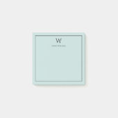 Personalisierte Monogramm-Postit-Hinweise Post-it Klebezettel (Vorderseite)