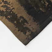 Personalisierte Monogramm-Rustikale Hochzeitsgesch Fleecedecke (Ecke)