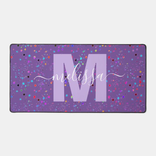 Personalisierte Monogramm Schreibtischunterlage (Vorderseite)