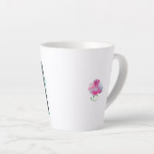 Personalisierte Monogramm-Skriptname Latte-Tasse Milchtasse (Rechte Ecke)